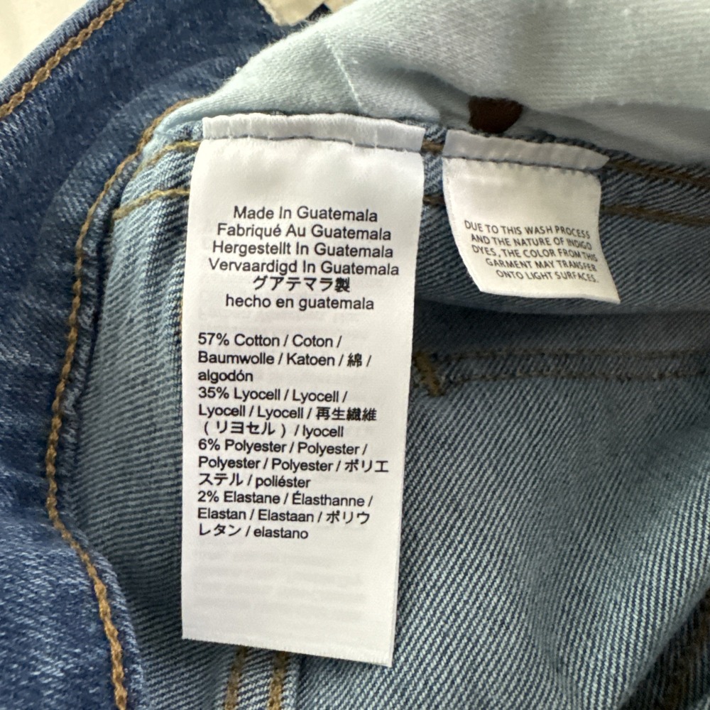 Madewell Jeans Womens 26 10" High-Rise Exposed Button Front Skinny Blue Tencel - Picture 6 of 8